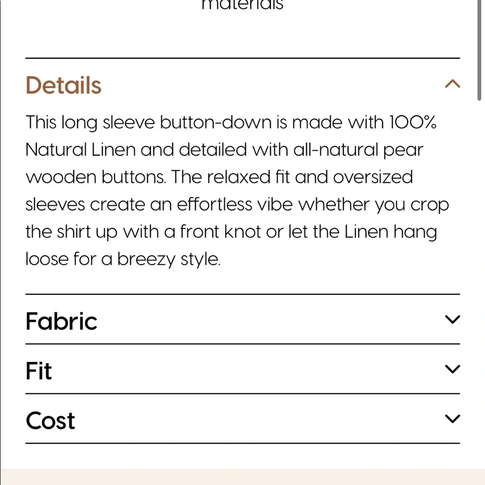 MATE The Label Linen Long Sleeve Shirt - Picture 7 of 8